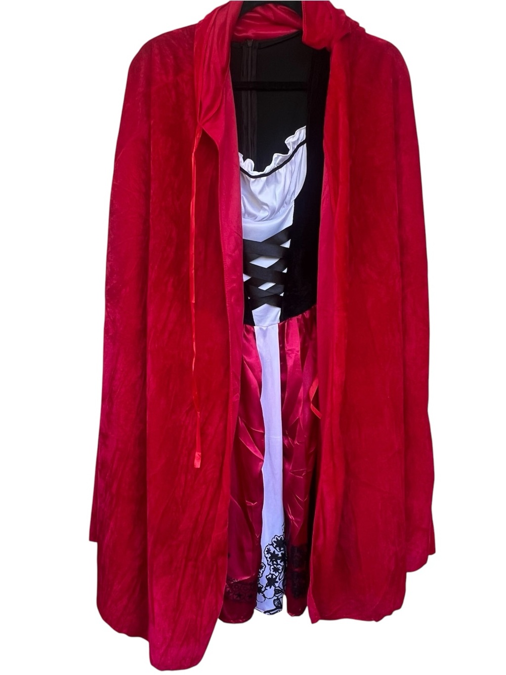 Women’s Little Red Riding Hood Costume Dress/Cape Medium